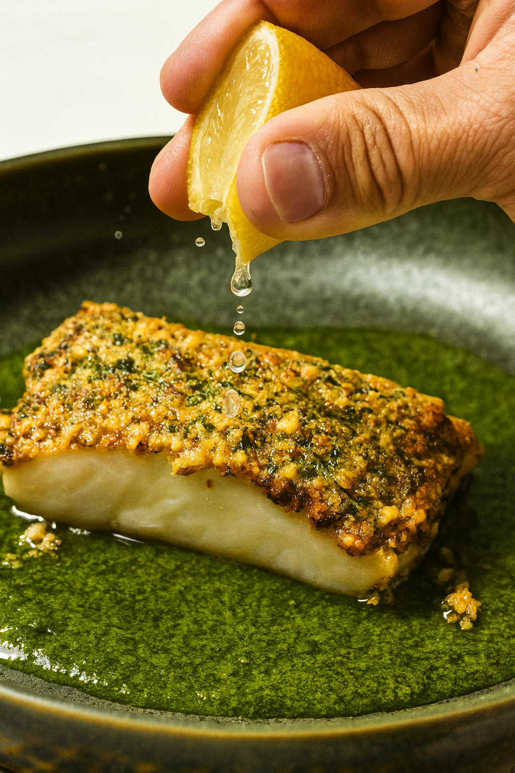 Pistachio Crusted Halibut
