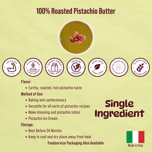 Pistachio Paste 100% Roasted Green Pistachios