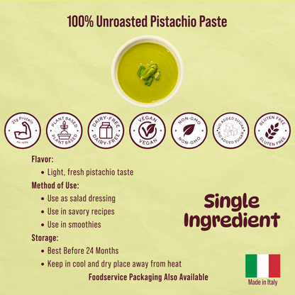 Pistachio Paste 100% Unroasted Green Pistachios