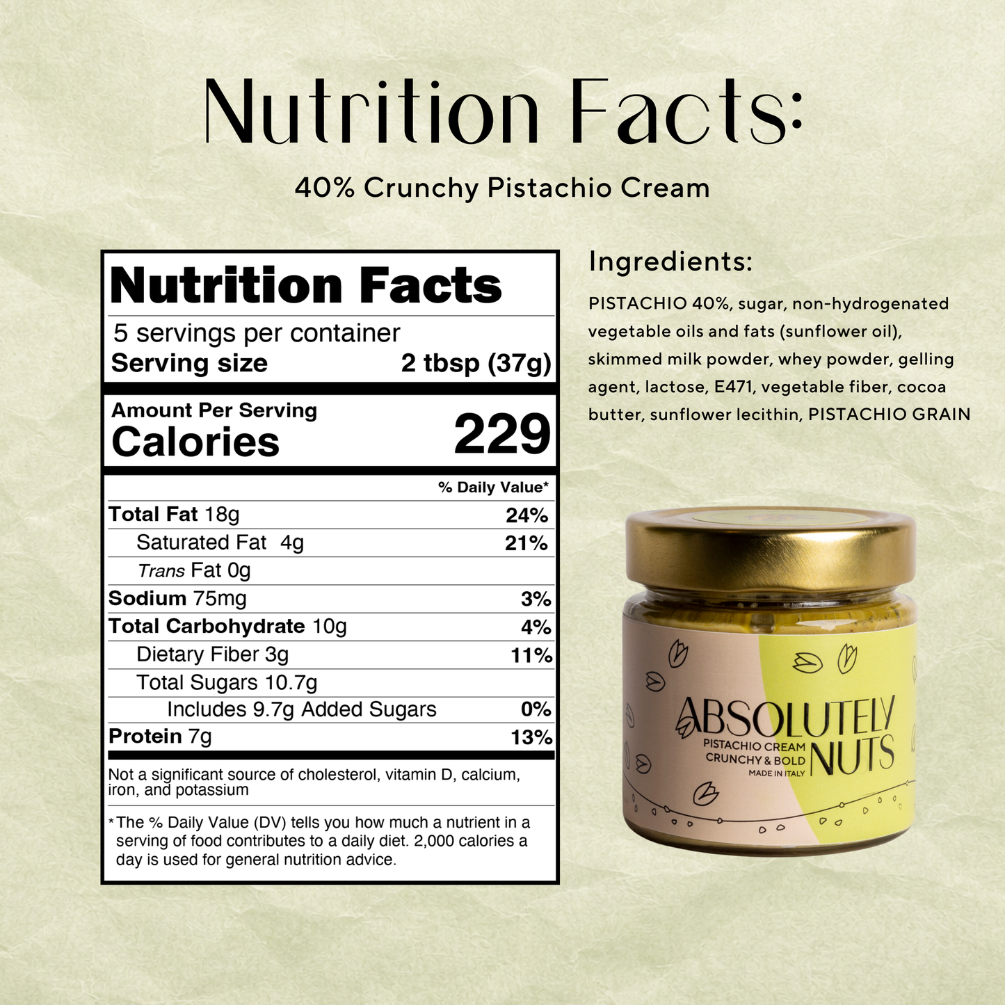 Smooth & Crunchy Pistachio Cream Duo
