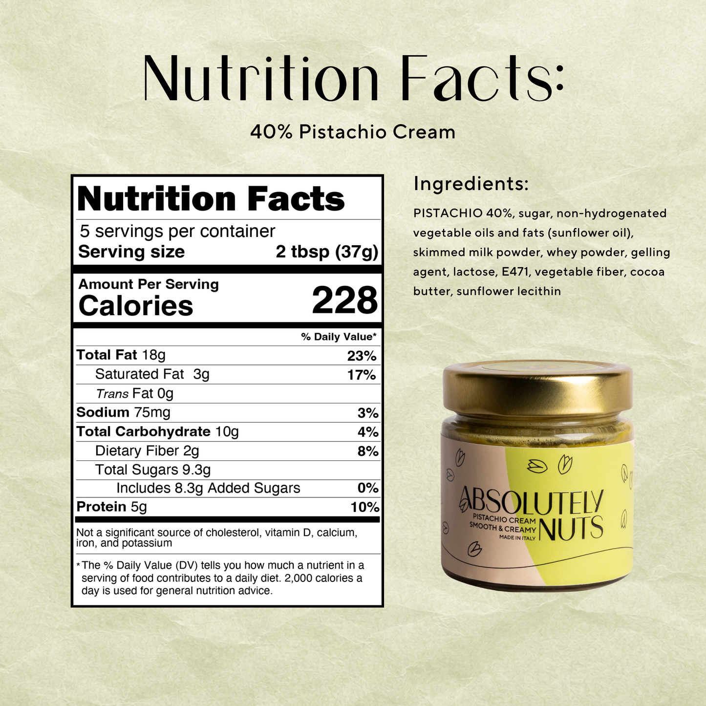 Smooth & Crunchy Pistachio Cream Duo