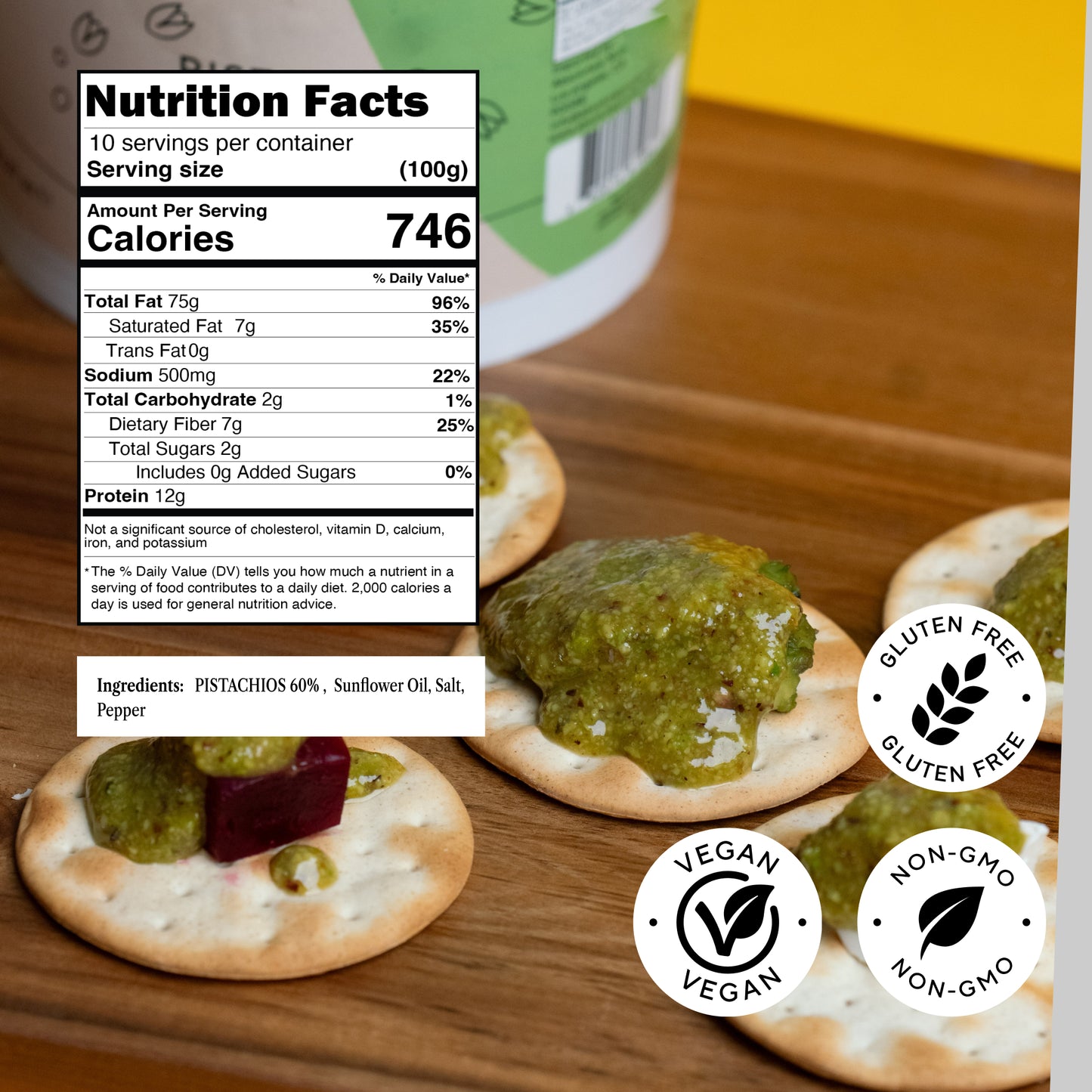 Pistachio Pesto 60% Slightly Crunchy