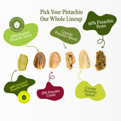 100% Roasted Green Pistachio Butter (Single Ingredient and Single Origin)