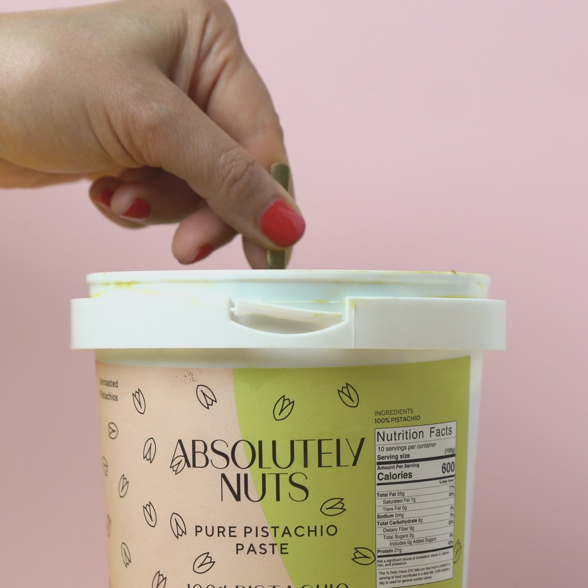 Absolutely Nuts Pistachio Butter Unroasted Texture Video